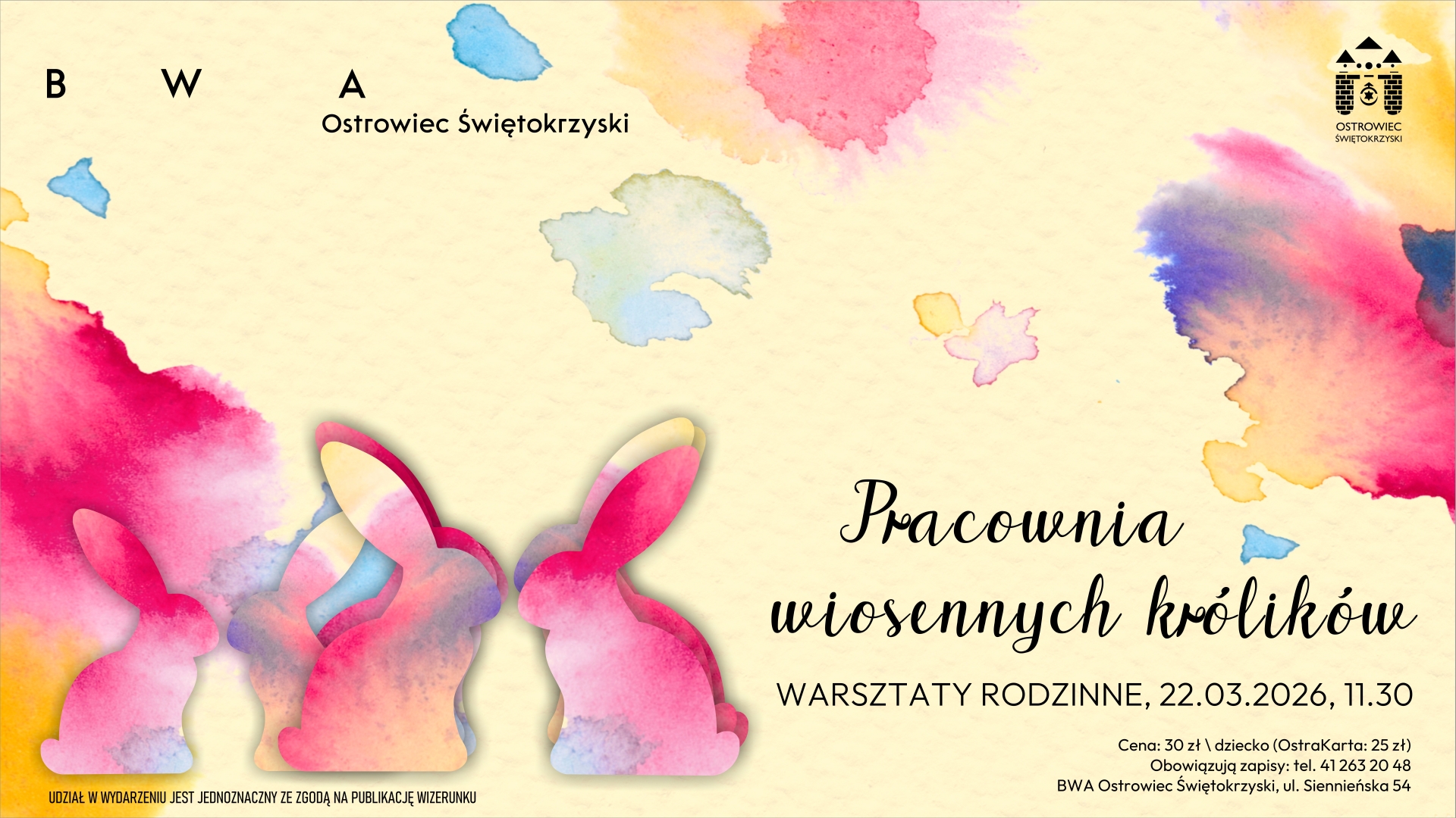 aktualność: Warsztaty rodzinne: Wiosenna pracownia królików