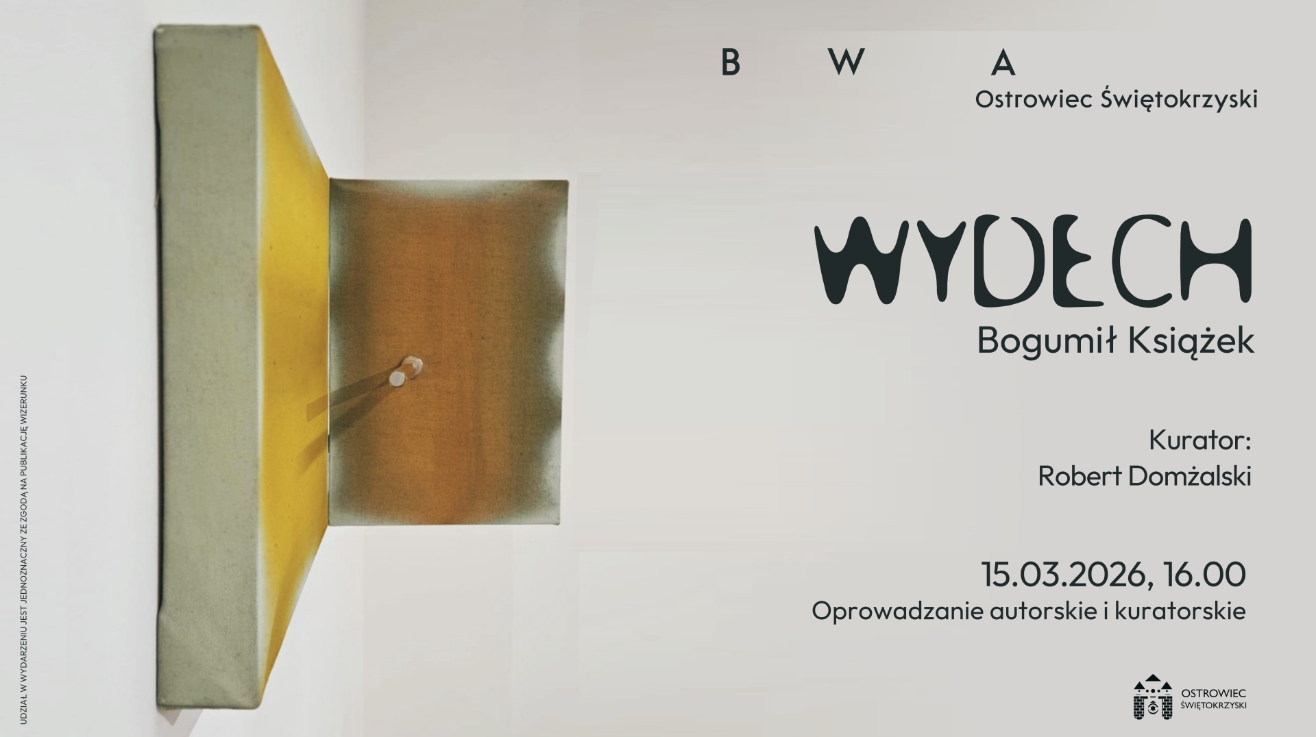 wydarzenie: Bogumił Książek „Wydech” / oprowadzanie autorskie i kuratorskie