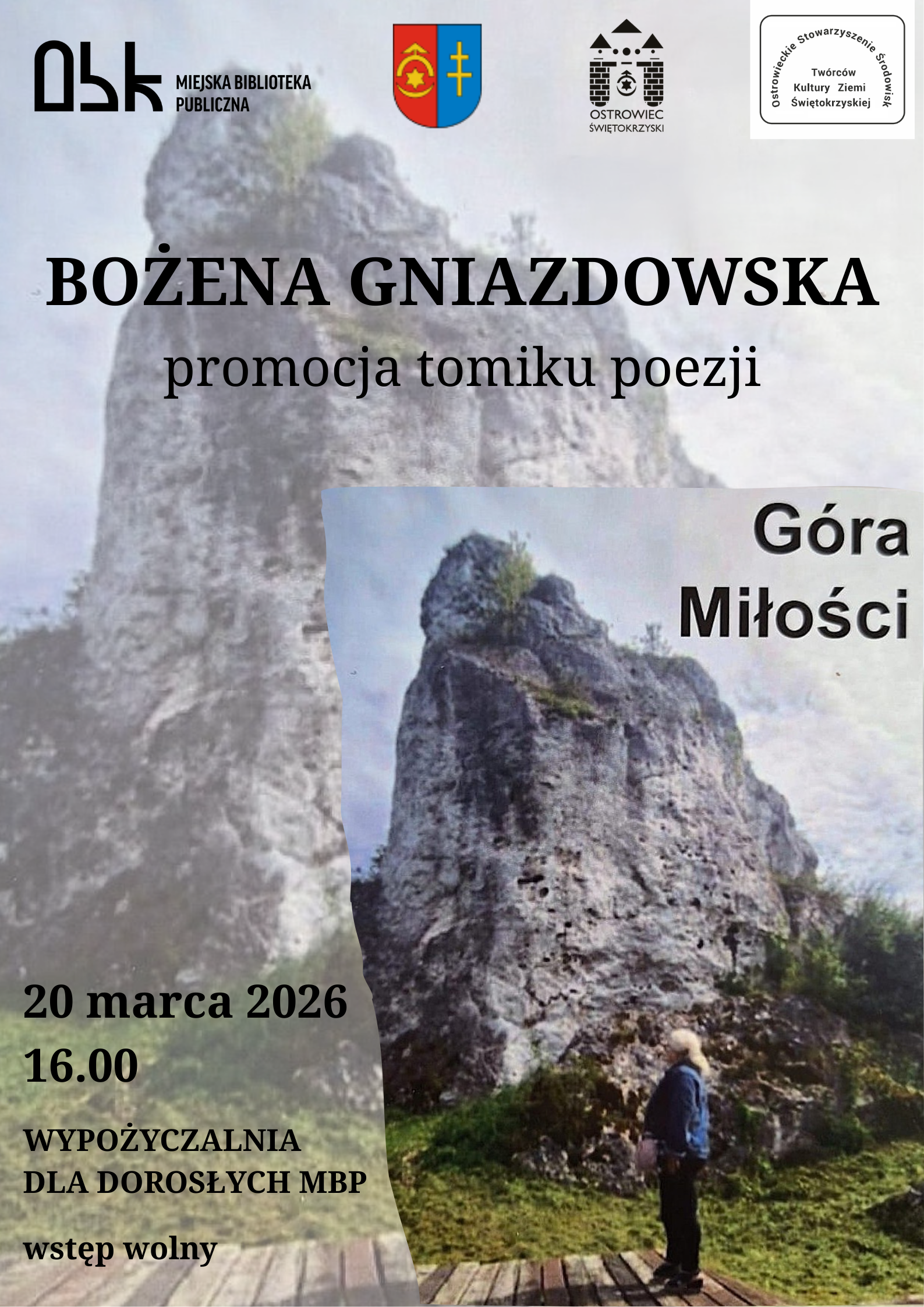 wydarzenie: Promocja tomiku poezji Bożeny Gniazdowskiej