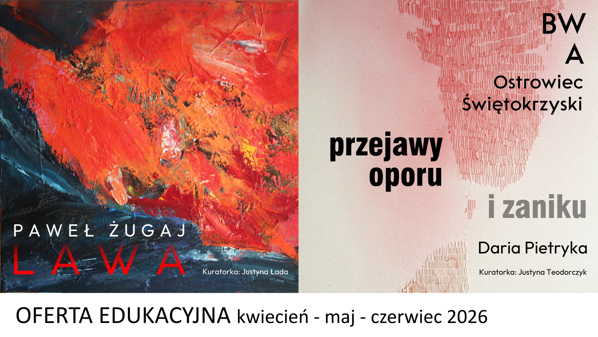 wydarzenie: Oferta edukacyjna – zwiedzanie wystaw i warsztaty w BWA Ostrowiec Świętokrzyski