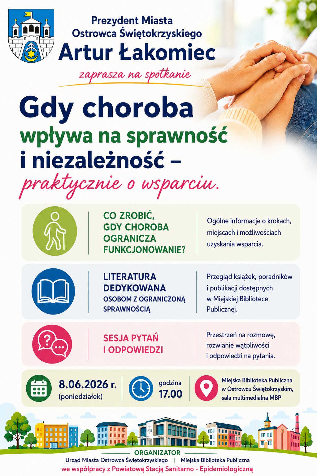 wydarzenie: „Gdy choroba wpływa na sprawność i niezależność – praktycznie o wsparciu”