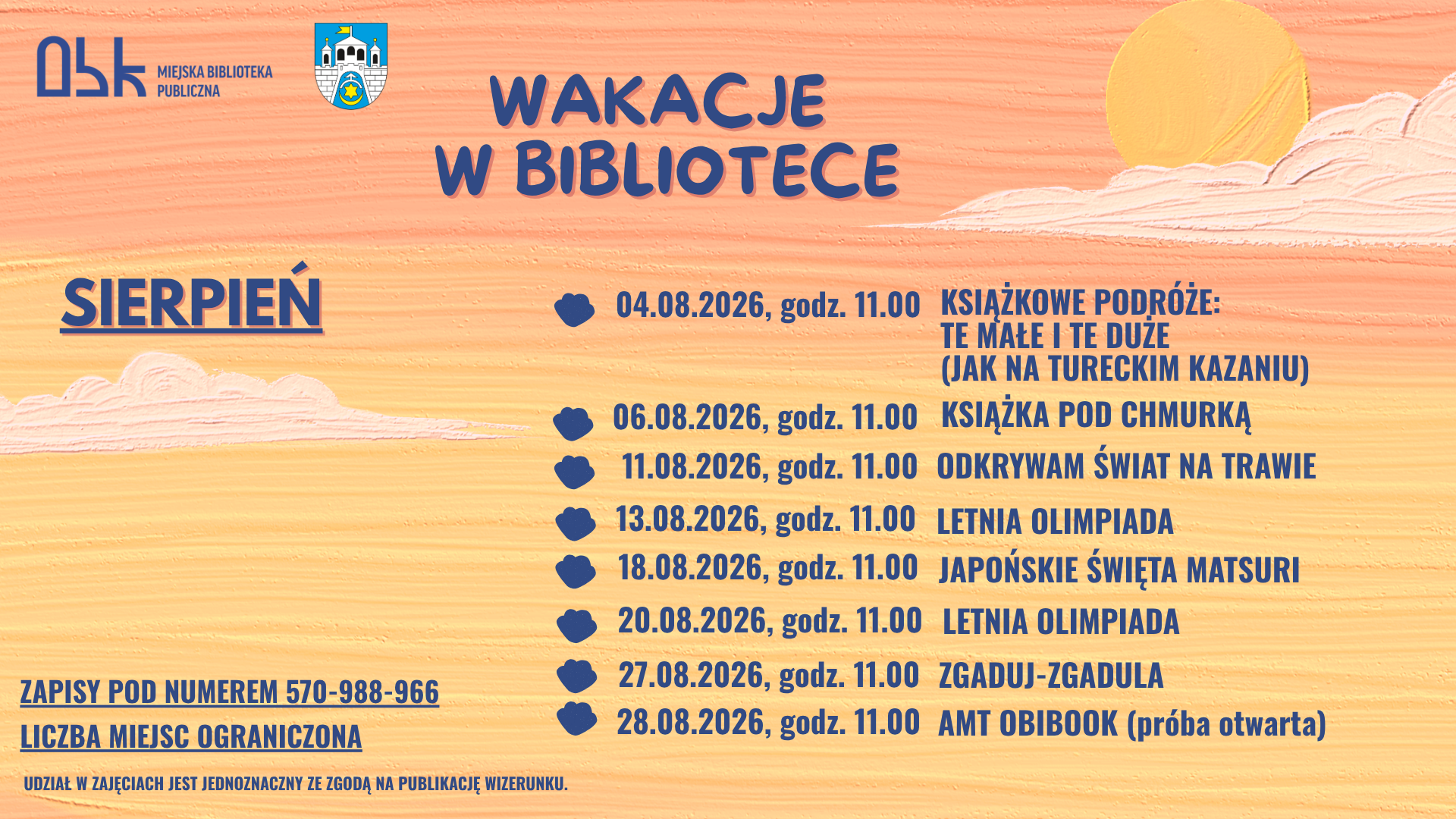 wydarzenie: Wakacje w Bibliotece 2026 - SIERPIEŃ