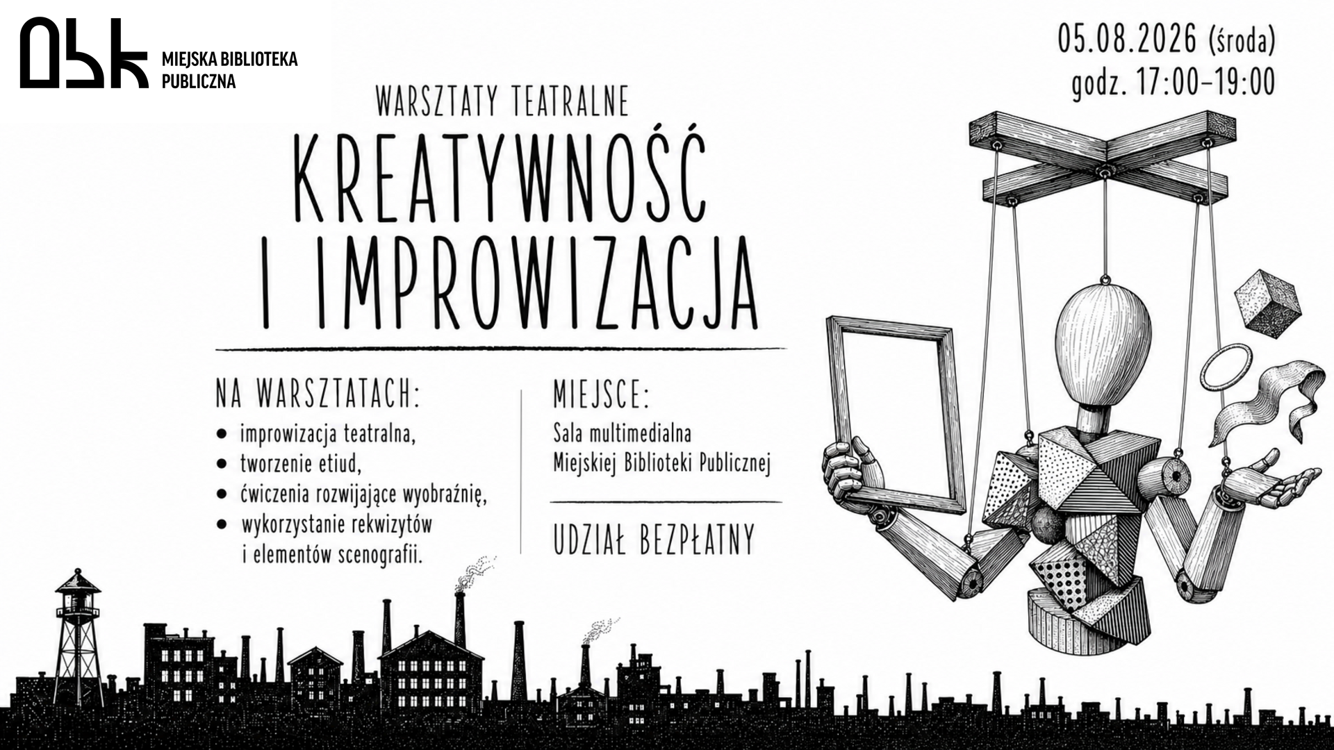 wydarzenie: Kreatywność i improwizacja- warsztaty teatralne