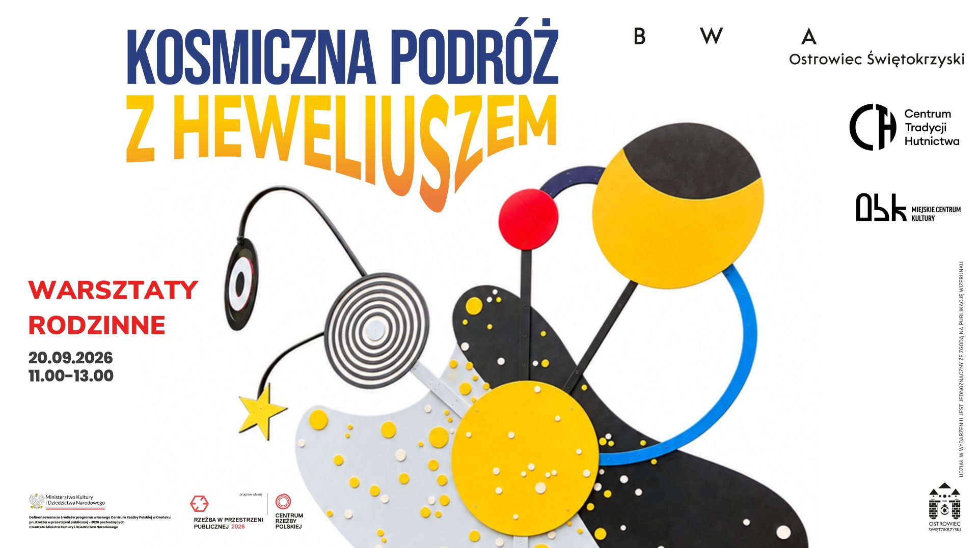 wydarzenie: Kosmiczna podróż z Heweliszem / Warszaty rodzinne