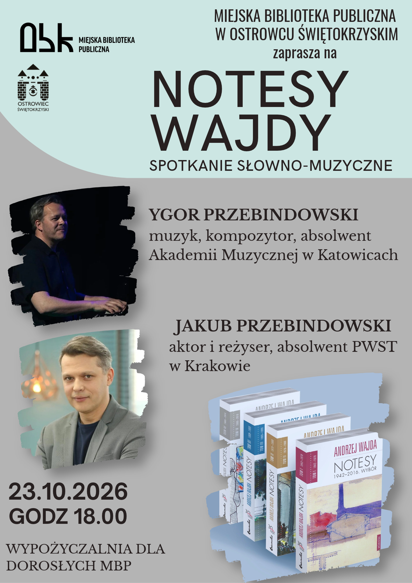wydarzenie: Notesy Wajdy- spotkanie słowno-muzyczne